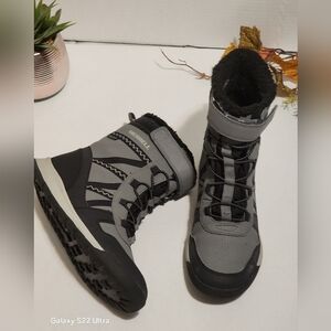 Merrell Gray and Black Winter Boots